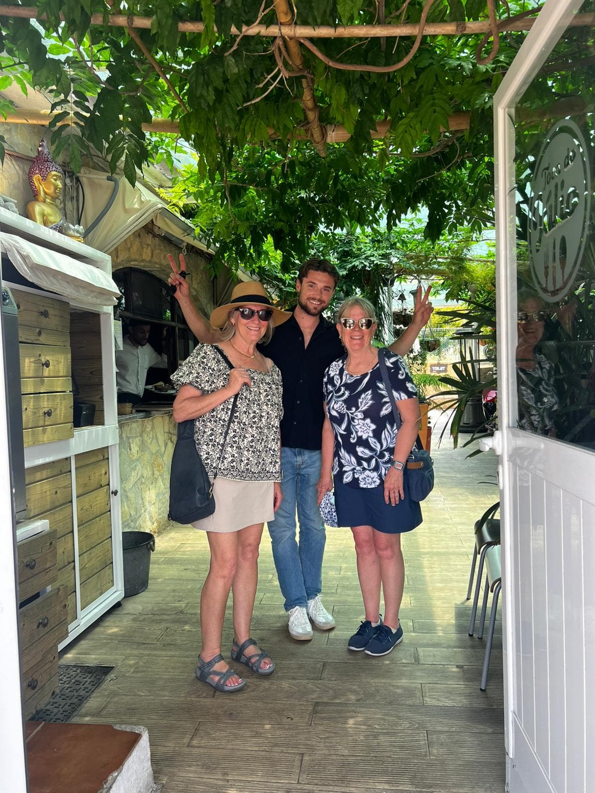 Travel-Luck group exploring a green garden setting in Portugal