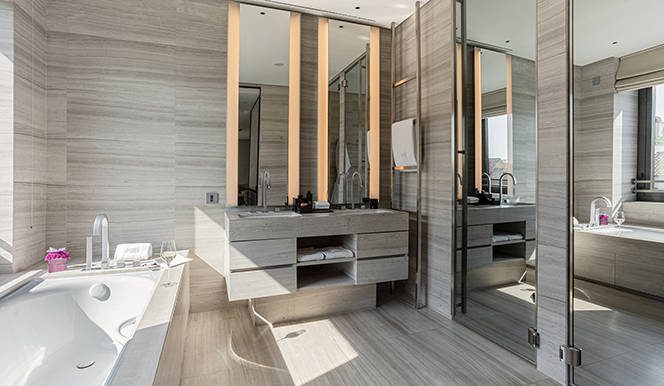 Bathroom at Armani Hotel Milano