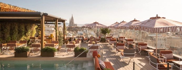 Dolce Vitae rooftop terrace at Majestic Hotel & Spa Barcelona.