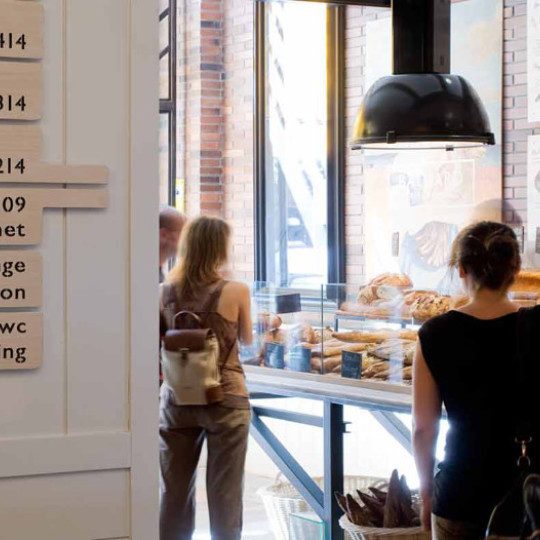 The bakery space shown in Praktik Hotels’ Bakery property card.