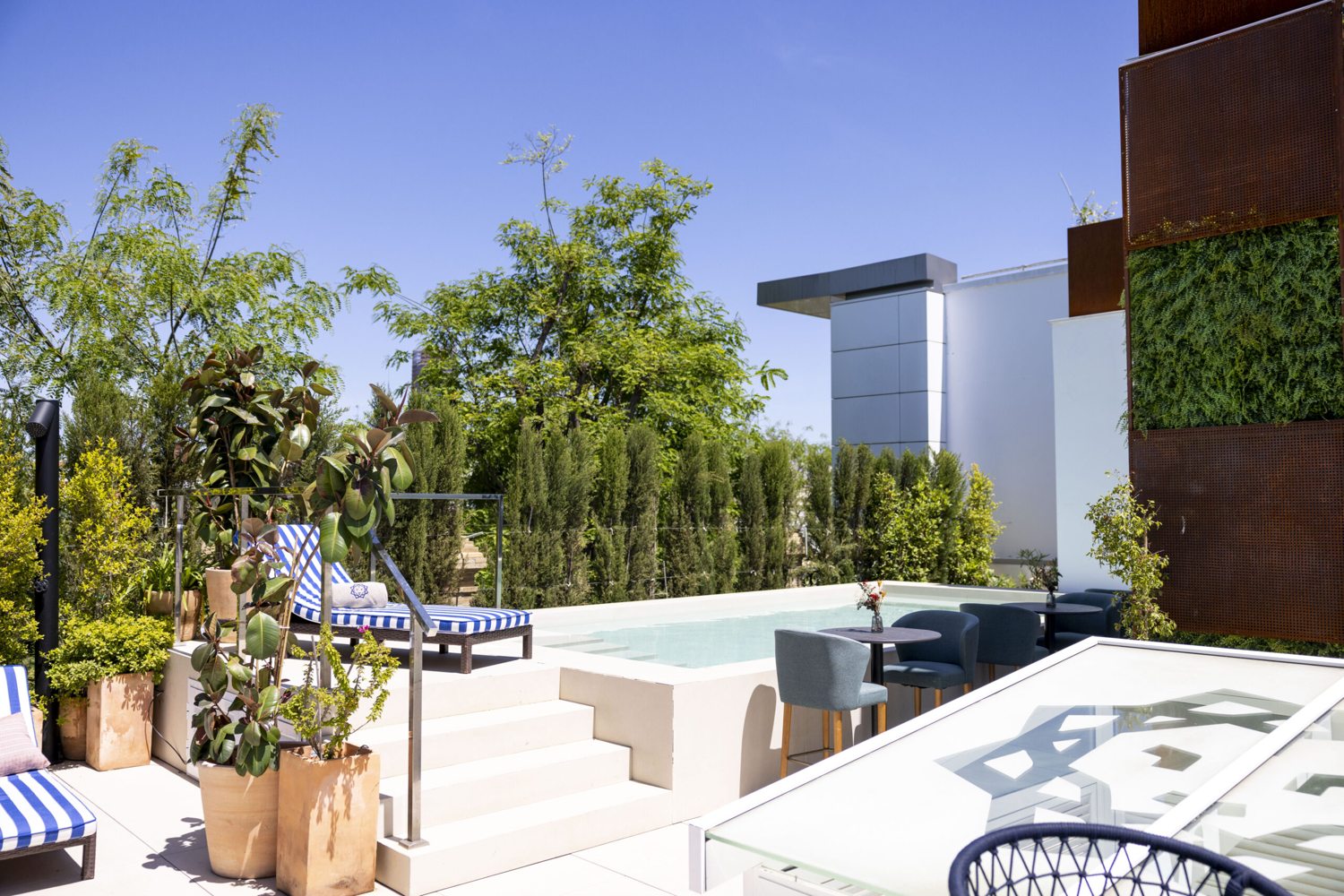 Rooftop pool at Cavalta Boutique Hotel