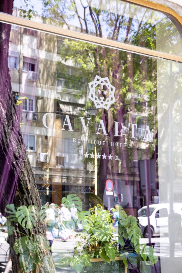 Hotel entrance at Cavalta Boutique Hotel