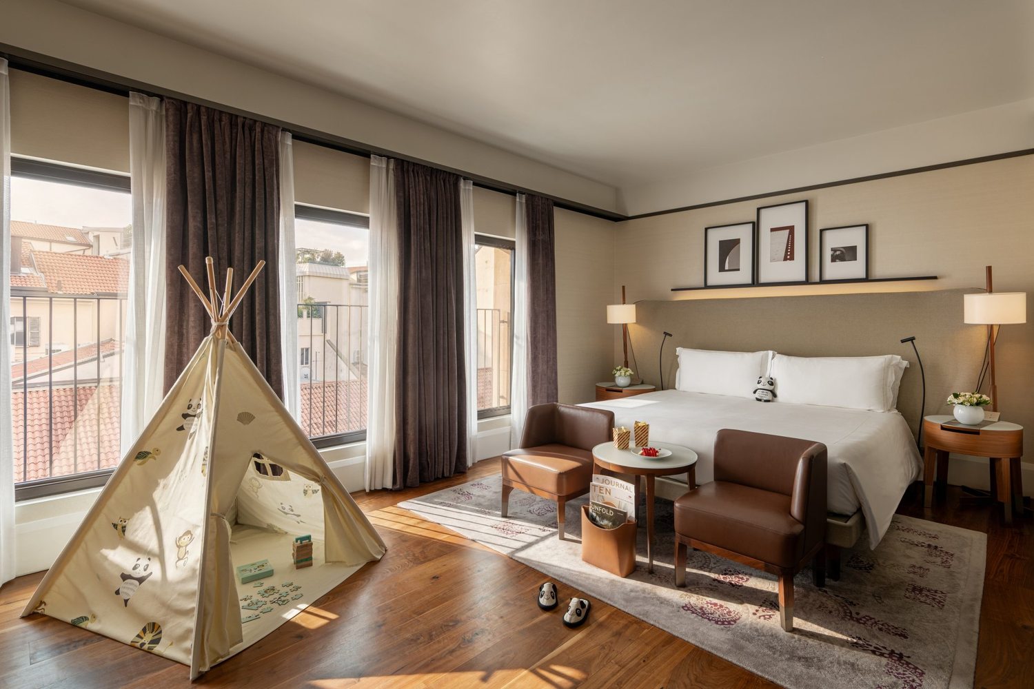 Family room setup at Mandarin Oriental, Milan