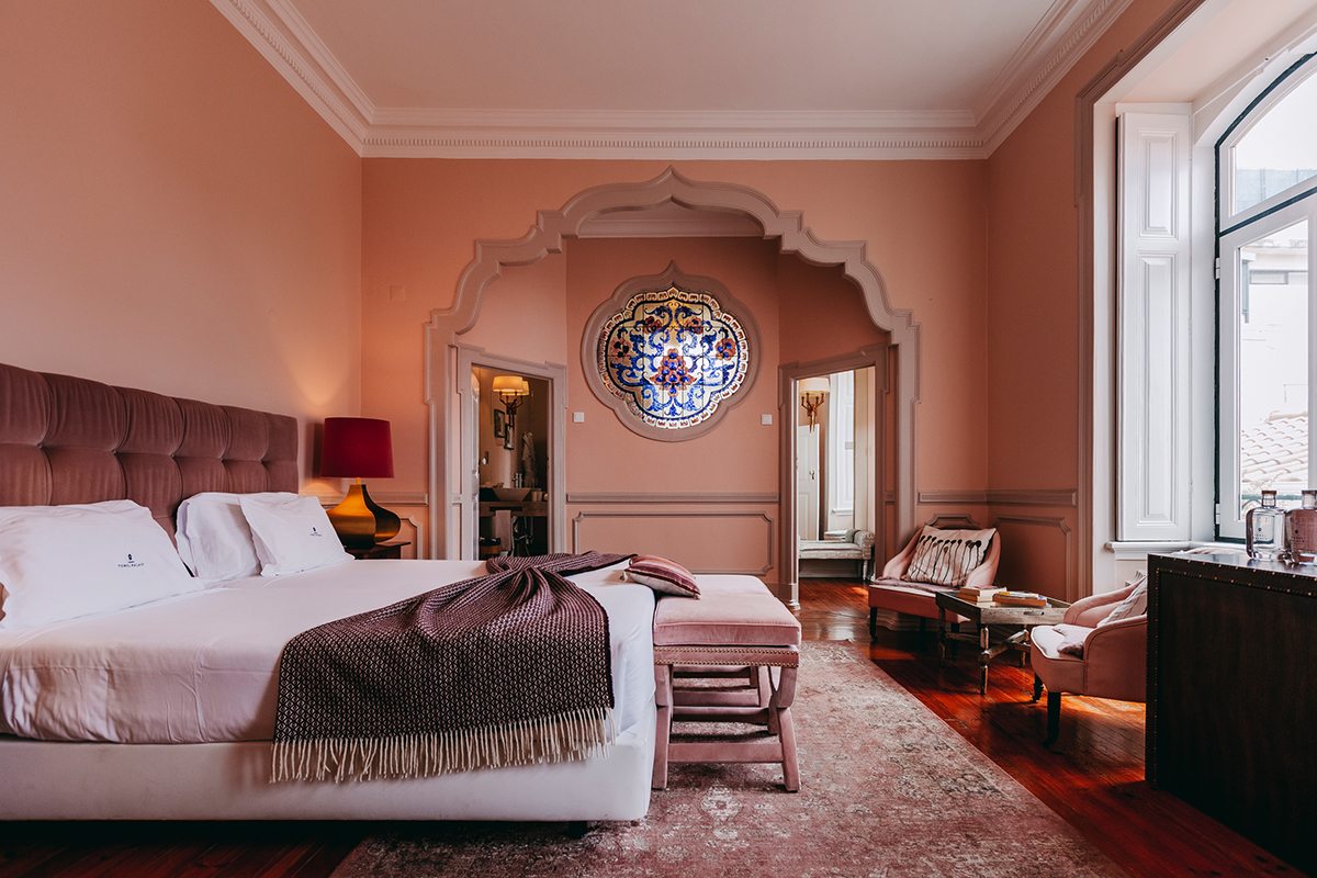 Guest room at Torel Palace Lisbon