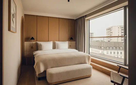 Executive Suite bedroom at PURO Warsaw Old Town on Canaletta